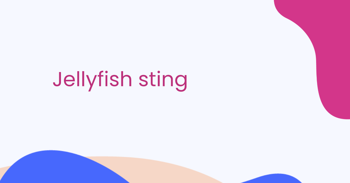 Jellyfish sting